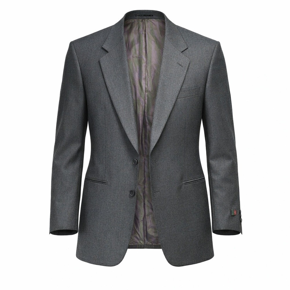 Vintage LeBaron Wool Blazer Men's Size 42R Union‎ Made USA Gray Model Howell New